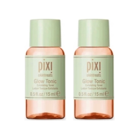 2 x Pixi Skintreats Glow Tonic Exfoliating Toner - 0.5 fl oz ea. NWOB - Picture 1 of 5